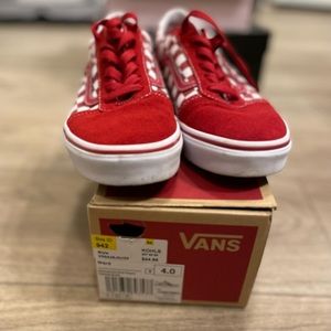 Gently used red checkered vans